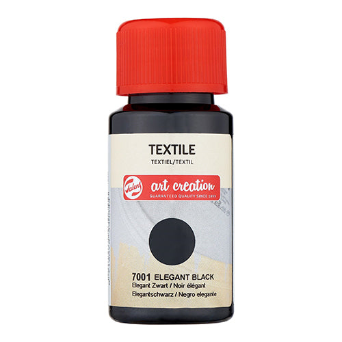 Talens Art Creation Tinta Têxtil Opaca Preto, 50 ml