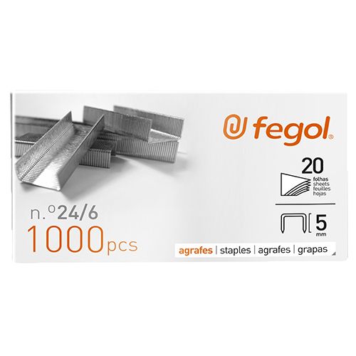 Agrafes 24/6 Fegol Cx.1000