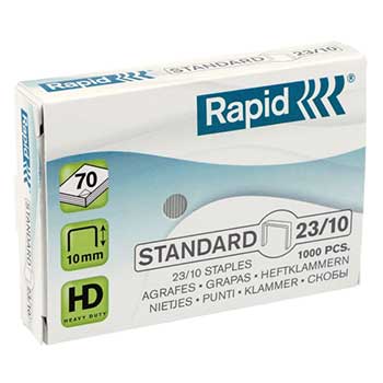 Agrafos 23/ 10 Rapid (40/ 70 Folhas) Cx1000un