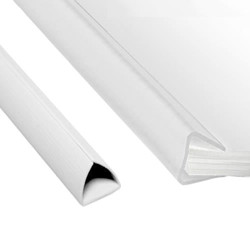 Baguete de plástico 20mm Branco - Pack 50un.