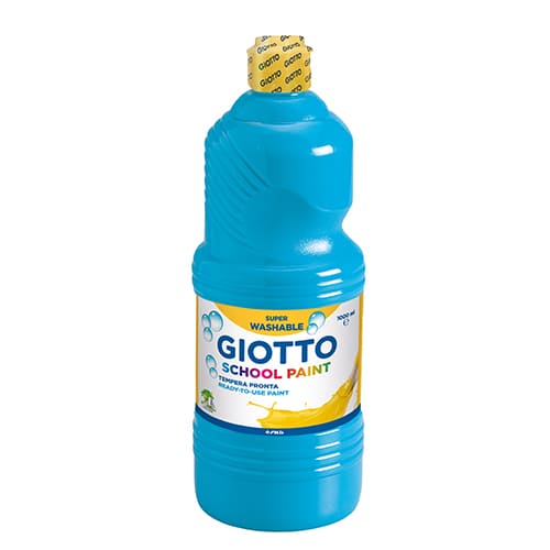 Boião Guache 1lt Giotto Escolar Azul Cyan F535515