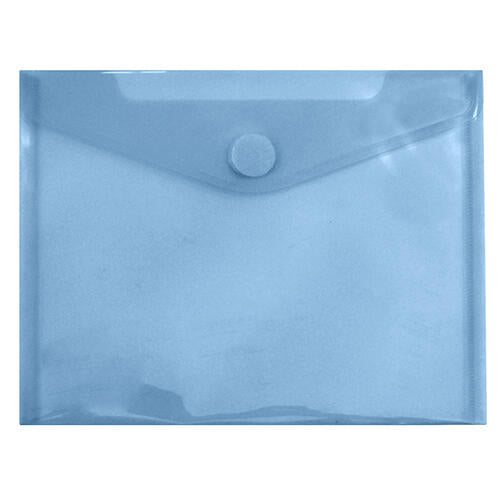 Bolsa Tipo Envelope A5 Com Velcro Azul