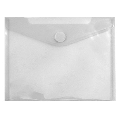 Bolsa Tipo Envelope A5 Com Velcro Transparente
