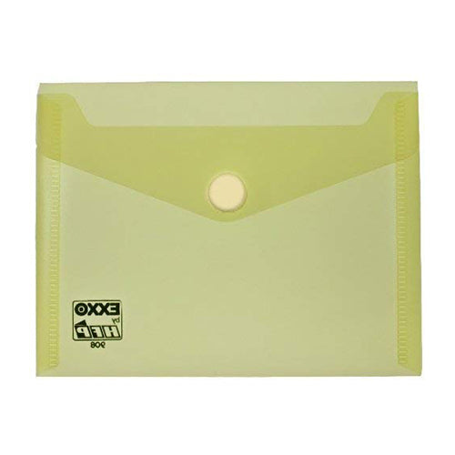 Bolsa Tipo Envelope A6 Com Velcro Amarelo