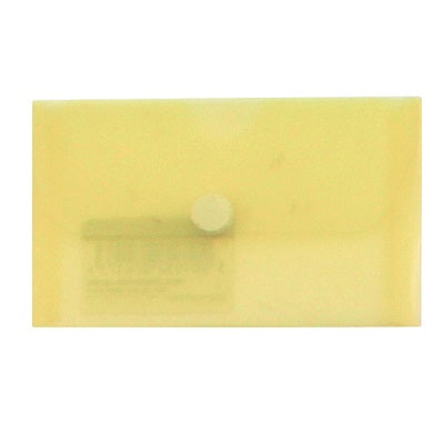 Bolsa Tipo Envelope p/ Cartões 105x65mm Com Velcro Amarelo
