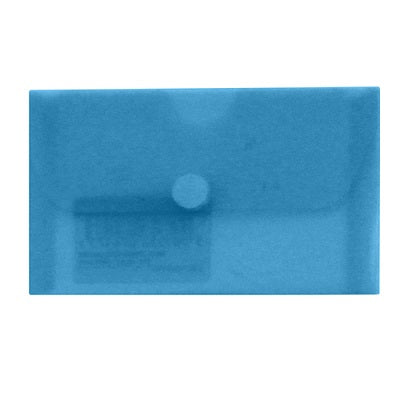 Bolsa Tipo Envelope p/ Cartões 105x65mm Com Velcro Azul