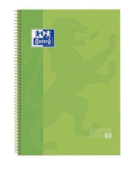 Caderno Espiral A4 Oxford Capa Dura 100430198 80F Q Verde