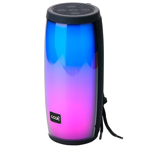 Coluna Cool Portátil Bluetooth Led 14w Preta