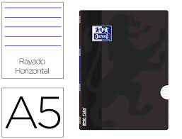 Caderno A5 Agrafado Oxford Openflex Pautado Preto 48Fls