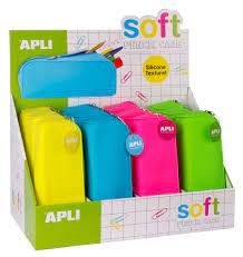 Estojo Silicone Apli Soft Fluorescente Amarelo