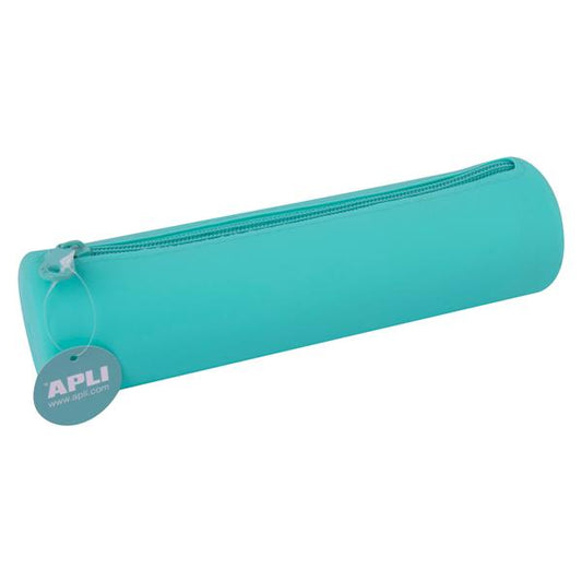 Estojo Silicone Apli Soft Redondo Azul Fluorescente