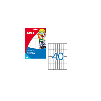 Etiquetas A5 13X50mm 15 Folhas 600un
