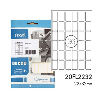 Etiquetas A5 22X32 20 Folhas (720un.)