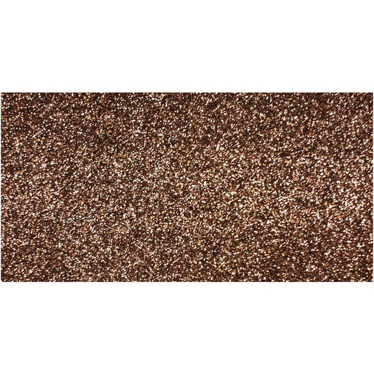 Placa Borracha Eva Brilhante Glitter Castanho 40X60 Pack 10