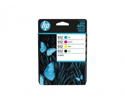 HP 912 Pack de 4 Cartuchos de Tinta Originais