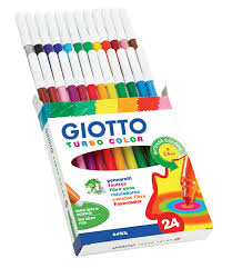 Marcadores Feltro Giotto Turbo Color Emb.24  F417000