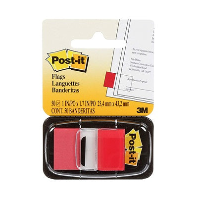 Index Aderente POST-IT 680-1 25x43mm Vermelho