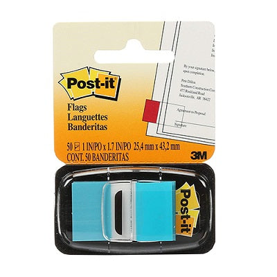 Index Aderente POST-IT 680-23 25x43mm Azul Fluorescente