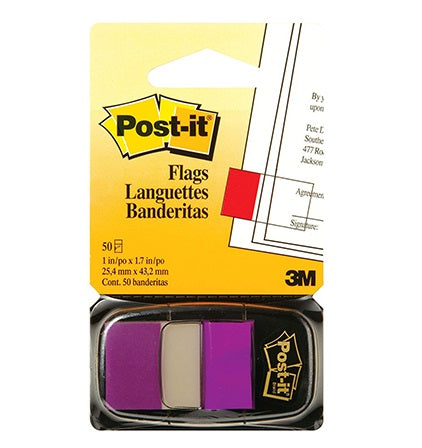 Index Aderente POST-IT 680-8 25x43mm Violeta