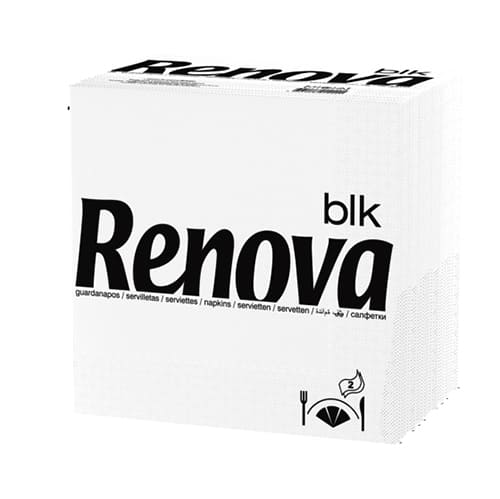 Maço Guardanapos 39x39cm 2f Branco Blk (Tipo G75)