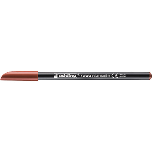 Marcador Fibra Edding 1200 Castanho