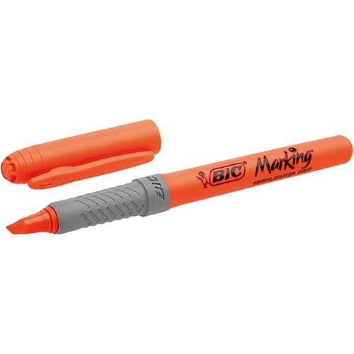 Marcador Fluorescente Bic Grip Laranja