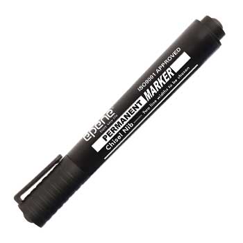 Marcador Permanente Grosso 2,0mm Epene Preto Cx.12