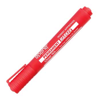 Marcador Permanente Grosso 2,0mm Epene Vermelho Cx.12