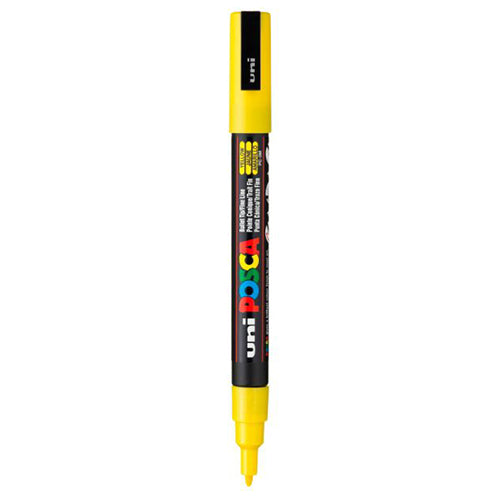 Marcador Permanente Uni Posca PC-3M Amarelo (Fino 0.9-1.3mm)