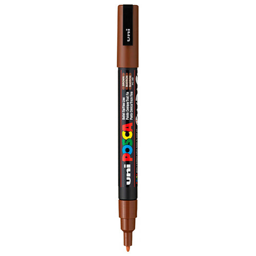 Marcador Permanente Uni Posca PC-3M Castanho (Fino 0.9-1.3mm