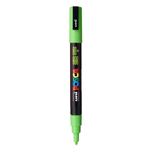 Marcador Permanente Uni Posca PC-3M Verde Brilhante (Fino)