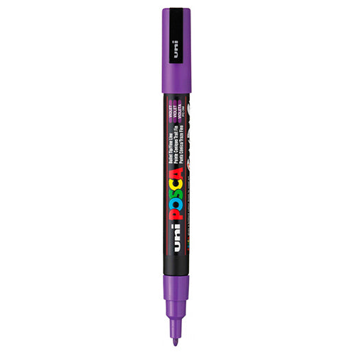 Marcador Permanente Uni Posca PC-3M Violeta (Fino 0.9-1.3mm)