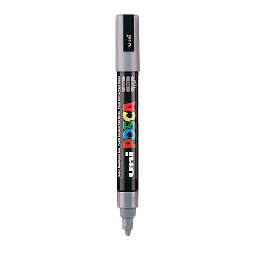 Marcador Permanente Uni Posca PC-5M Cinza (Médio 1.8-2.5mm)