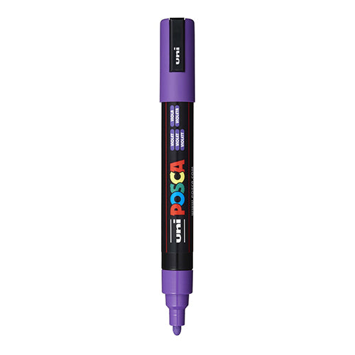 Marcador Permanente Uni Posca PC-5M Violeta (Médio 1.8-2.5mm