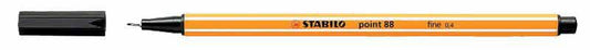 Marcador Stabilo Point 88/46 Fineliner 0,4mm Preto