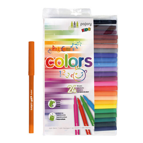 Marcadores escolares 24 cores