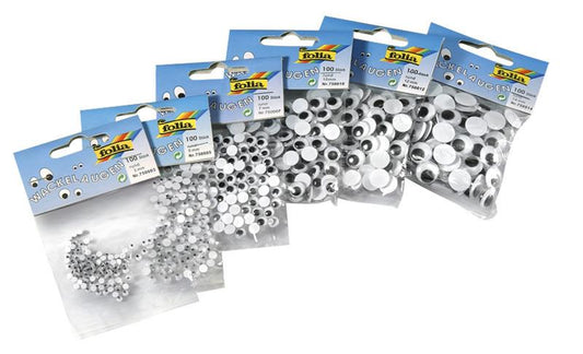Olhos Decorativos Redondos 10mm Emb 100