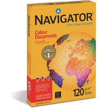 Papel 120gr Fotocopia A4 Navigator Colour Document 1x250 Fls