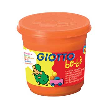 Pasta Modelar Giotto Be-Be 220gr Laranja