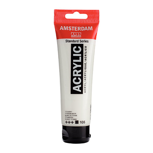 Tinta Acrílica Amsterdam 120ml 1709-105 Branco Titânio