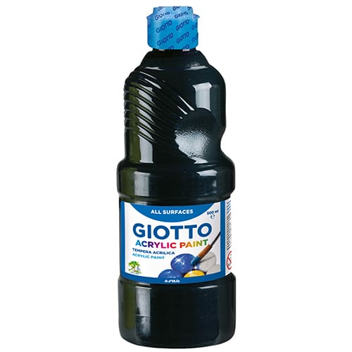 Tinta Acrílica Giotto 5337/24 Preto (Boião 500ml)